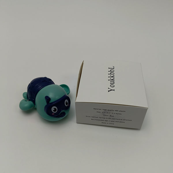 YoukkbbL Water toys Blue and Green Turtle Water Toy, ABS Plastic, 3.5 x 3.2 x 2.2 Inches