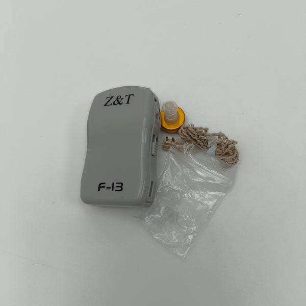 Z&T Hearing aids Gray Hearing Aids with Ear Tip and Cord, Portable, Adjustable Volume Control