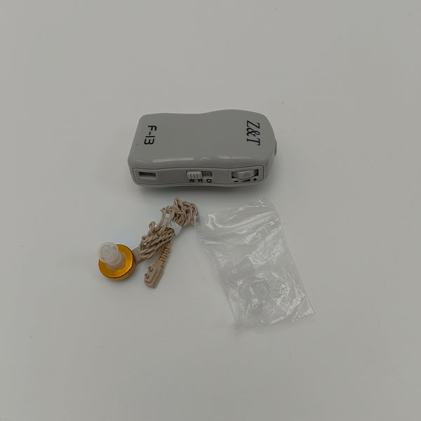 Z&T Hearing aids Gray Hearing Aids with Ear Tip and Cord, Portable, Adjustable Volume Control
