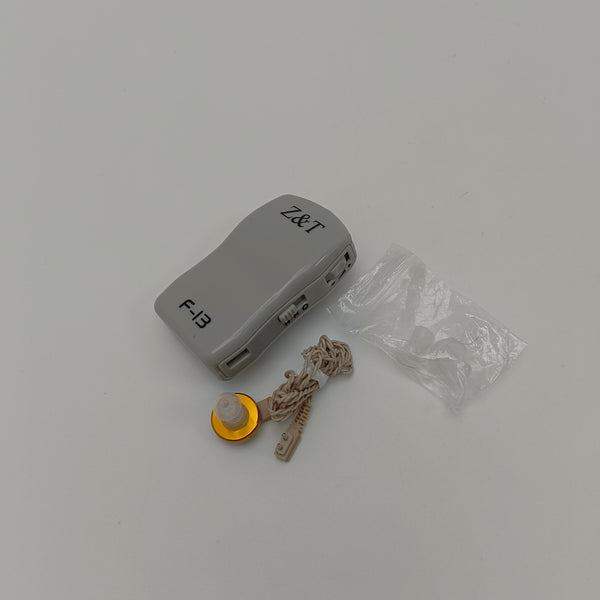 Z&T Hearing aids Gray Hearing Aids with Ear Tip and Cord, Portable, Adjustable Volume Control