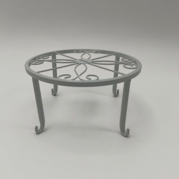 Waylinho Plant racks Round Metal Decorative Plant Rack with Scrollwork Design