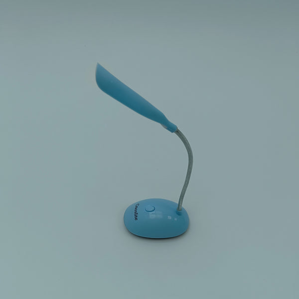 Gnoslite Desk lamps LED Desk Lamp with Flexible Gooseneck, Blue, Touch Control Button