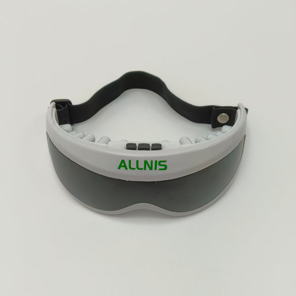 ALLNIS Massage apparatus for eyes Electric Eye Massage Device with Adjustable Strap and Control Buttons