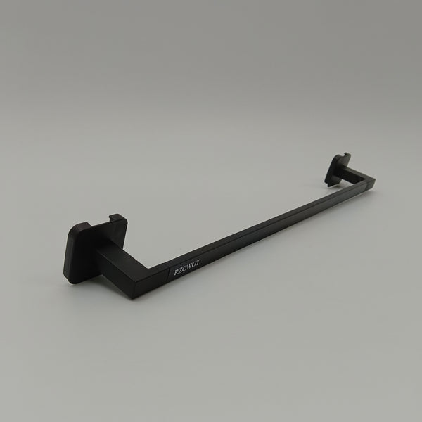 RZCWOT Towel rails Black, Wall Mounted, Metal Towel Rail, Matte Finish, 24 Inches, Straight