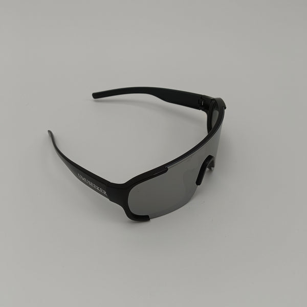 UMUSEEKER Ski goggles Black Frame with Dark Tinted Lens, Wraparound Design
