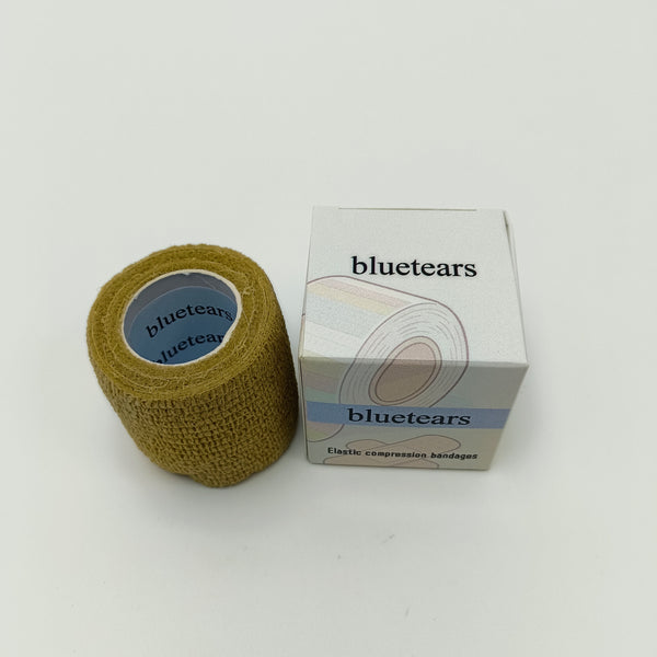 bluetears Elastic compression bandages Self-Adhesive Elastic Compression Bandages, Spandex Material, Brown, 5cm x 4.5m