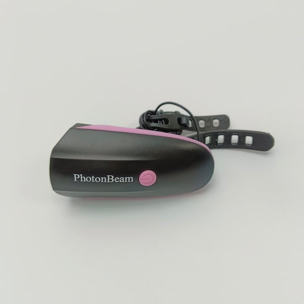 PhotonBeam Bicycle lamps ABS Material Bicycle Light, 250 Lumens, Black with Pink Accents