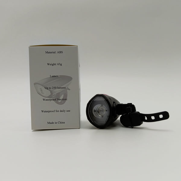PhotonBeam Bicycle lamps ABS Material Bicycle Light, 250 Lumens, Black with Pink Accents