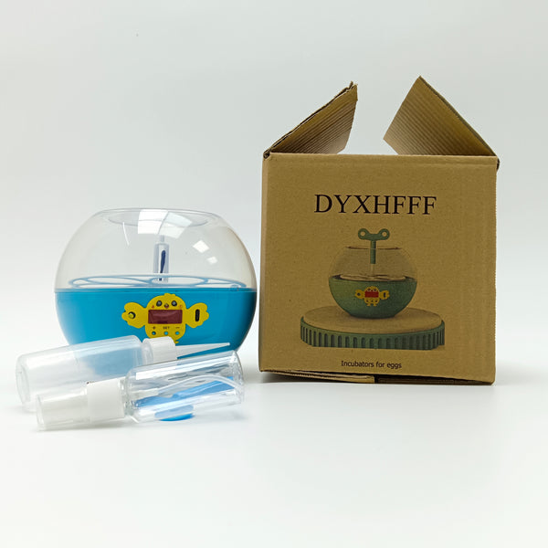 DYXHFFF Incubators for eggs Blue Plastic Egg Incubator with Transparent Dome, 19x19x16 cm