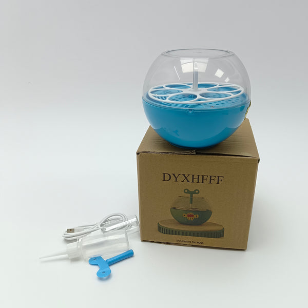 DYXHFFF Incubators for eggs Blue Plastic Egg Incubator with Transparent Dome, 19x19x16 cm