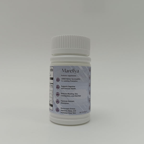 Marellya Probiotic supplements 30 Capsules, for Digestive and Immune Health