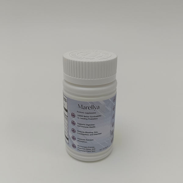 Marellya Probiotic supplements 30 Capsules, for Digestive and Immune Health