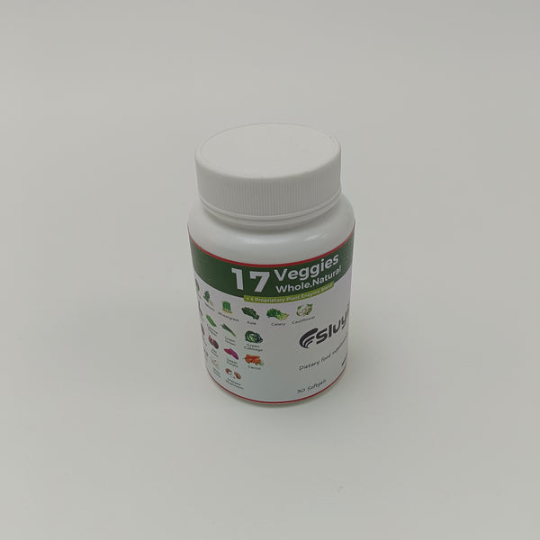 Sluyil Dietary food supplements 17 Veggies Whole, Natural Dietary Food Supplement, 30 Softgels