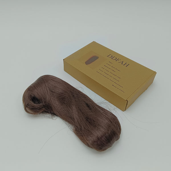 DDFAH Wigs Straight Hair, Simple and Natural Style, for Women (Dark Brown)