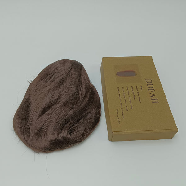 DDFAH Wigs Straight Hair, Simple and Natural Style, for Women (Dark Brown)