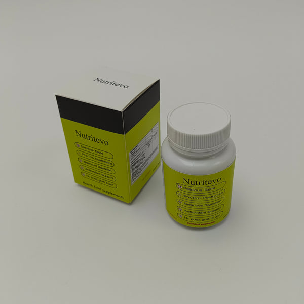 Nutritevo Health food supplements Delicious Taste, Pre, Pro, Postbiotics, Balanced Digestion, Antioxidant Support, for Daily Wellness