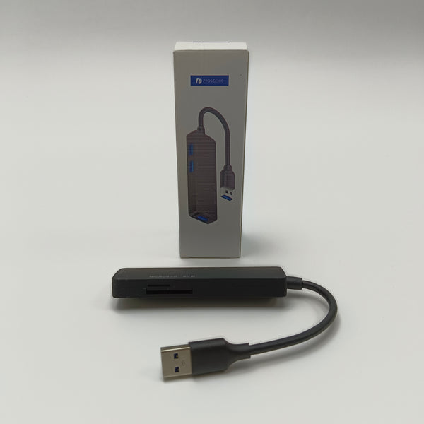 PROSCENIC Computer peripheral devices 3-port USB 2.0 hub, portable and compact design, plug-and-play functionality
