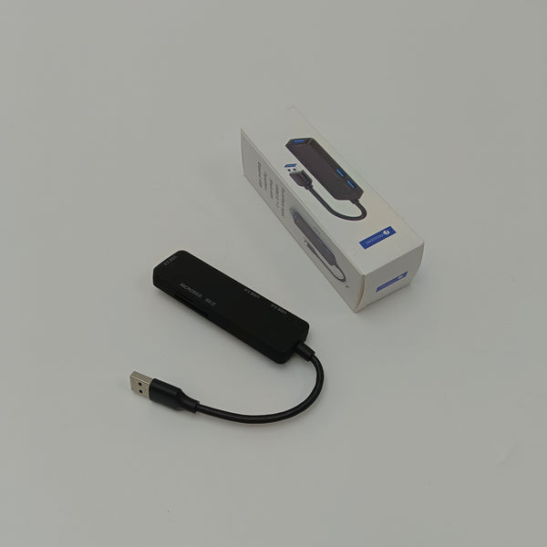 PROSCENIC Computer peripheral devices 3-port USB 2.0 hub, portable and compact design, plug-and-play functionality