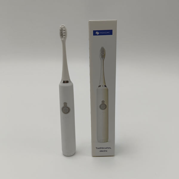 PROSCENIC toothbrushes, electric White minimalist design, gentle cleaning effect, with brush head and portable case