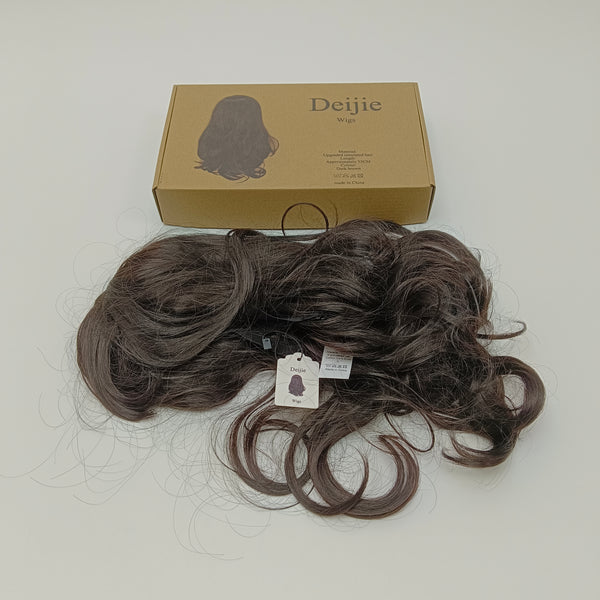 Deijie Wigs Dark Brown, 35CM Length Curly Synthetic Wig with Box