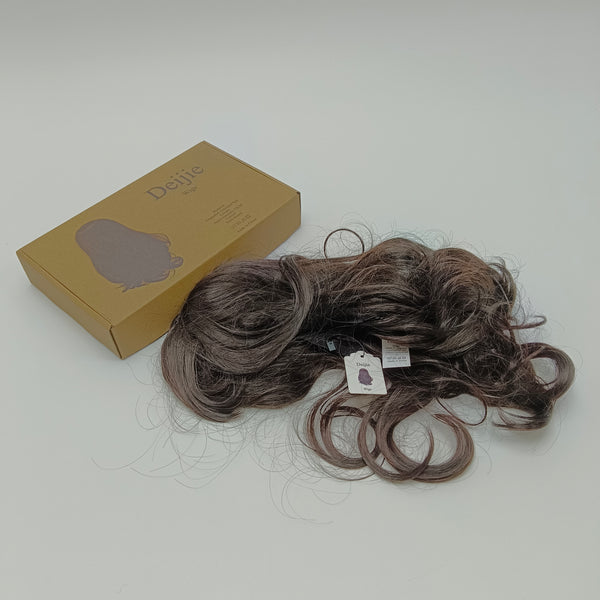 Deijie Wigs Dark Brown, 35CM Length Curly Synthetic Wig with Box