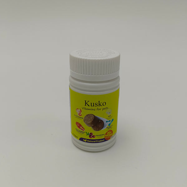 Kusko Vitamins for pets Multivitamin Soft Chews with Glucosamine, Supports Joint, Skin, Immunity & Digestion for Dogs