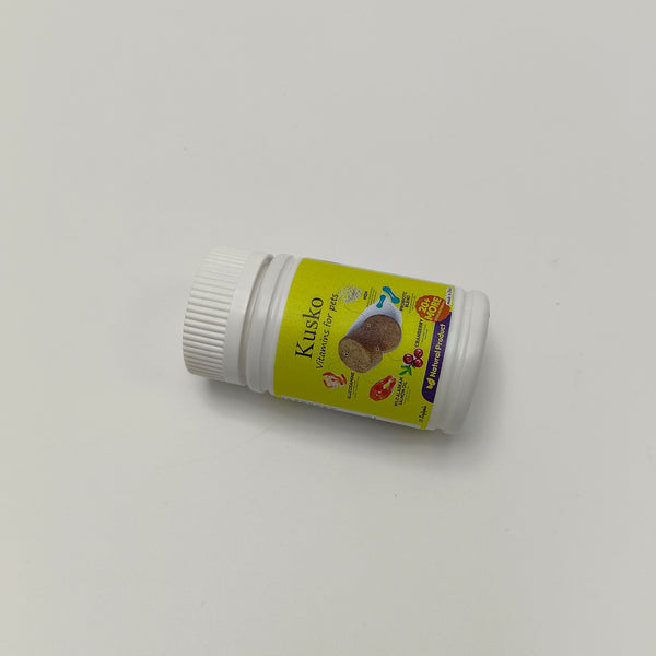 Kusko Vitamins for pets Multivitamin Soft Chews with Glucosamine, Supports Joint, Skin, Immunity & Digestion for Dogs