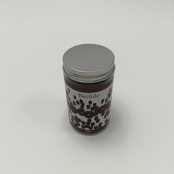 Beclole Chocolate 90g Premium Chocolate Beans in Elegant Glass Jar