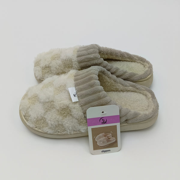 slippers Super soft slippers - White polka dot pattern warm home slippers, slip-resistant and comfortable