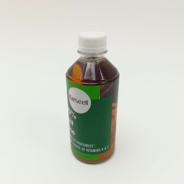 Karseell Fruit juice 100% Mixed Fruit and Vegetable Juice - 500ml Bottled, Portable and Ready-to-Drink