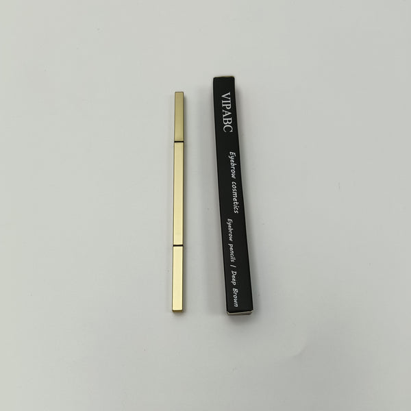 VIPABC Eyebrow cosmetics Deep Brown Ultra-Fine Waterproof Brow Definer with Built-in Spoolie Brush, Long-Lasting