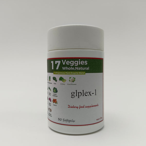 glplex-1 Dietary food supplements 17 kinds of whole food vegetables + 4 kinds of proprietary plant enzymes, 30 soft capsules