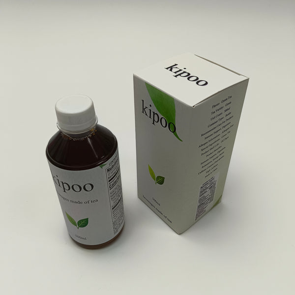 kipoo beverages made of tea High-C Green Tea Beverage | 0 fat, high caffeine, ready-to-drink 500ml bottled product