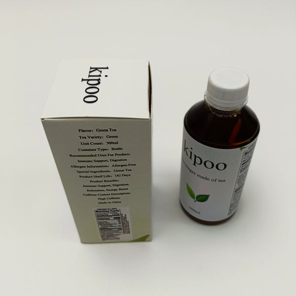 kipoo beverages made of tea High-C Green Tea Beverage | 0 fat, high caffeine, ready-to-drink 500ml bottled product