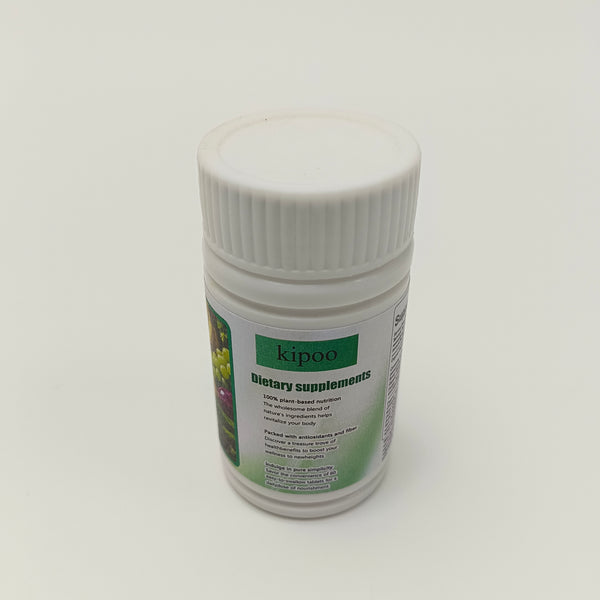kipoo Dietary supplements 100% plant-based multi-vitamin supplement | 60 easy-to-swallow tablets, rich in antioxidants and fibers