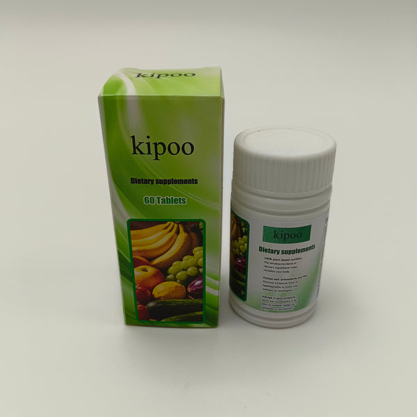 kipoo Dietary supplements 100% plant-based multi-vitamin supplement | 60 easy-to-swallow tablets, rich in antioxidants and fibers