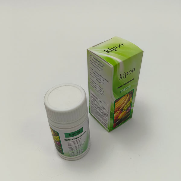 kipoo Dietary supplements 100% plant-based multi-vitamin supplement | 60 easy-to-swallow tablets, rich in antioxidants and fibers
