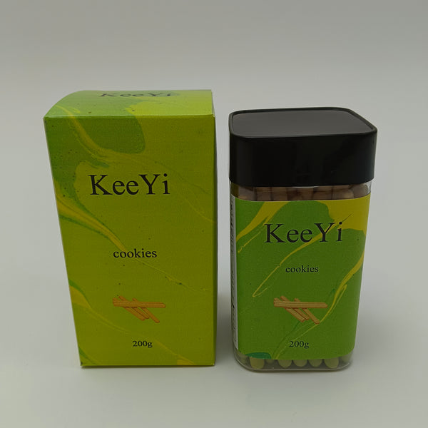 KeeYi cookies Chocolate Finger Cookies | 200g genuine semi-sweet chocolate, classic finger shape
