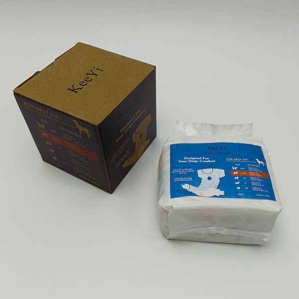 KeeYi Diapers for pets Adjustable waistband, hair-friendly fastener
