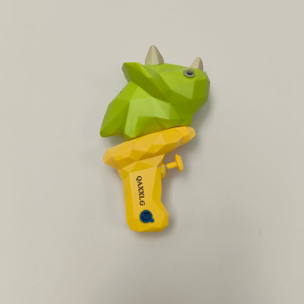 QAXXLG Water pistols Dinosaur-shaped Water Gun | Green dinosaur head, yellow gun body, outdoor water play toy