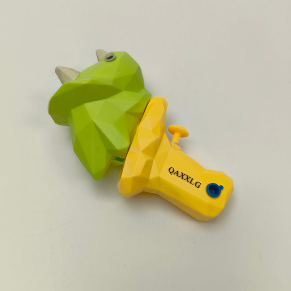 QAXXLG Water pistols Dinosaur-shaped Water Gun | Green dinosaur head, yellow gun body, outdoor water play toy