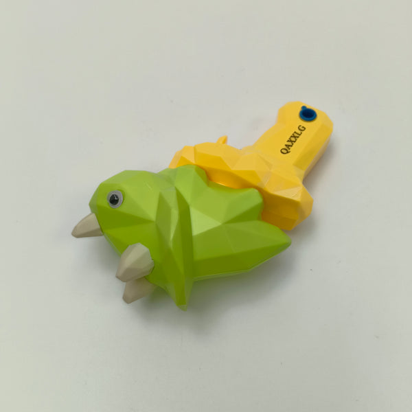 QAXXLG Water pistols Dinosaur-shaped Water Gun | Green dinosaur head, yellow gun body, outdoor water play toy