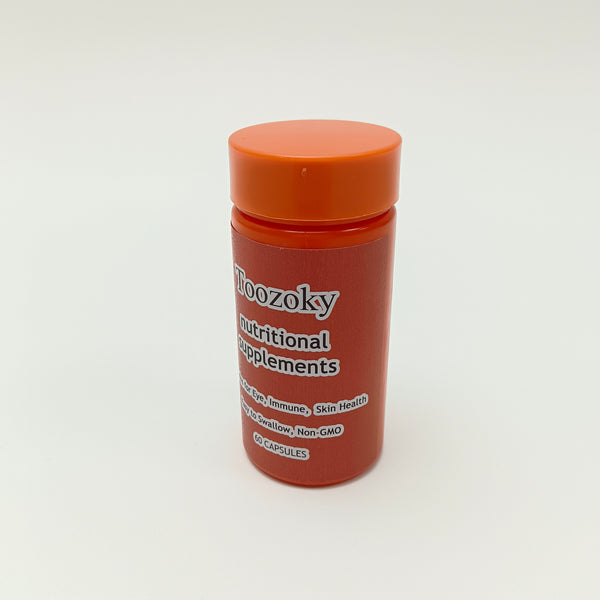 Toozoky Dietary and nutritional supplements 60 Capsules, Easy to Swallow, Non - GMO, Supports Immune, Skin Health, Energy Metabolism