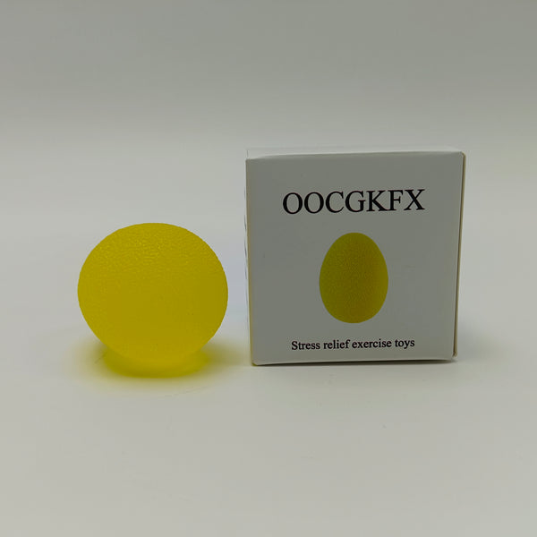 OOCGKFX Stress relief exercise toys High - Density EVA Egg - Shaped Stress Relief Exercise Toy, Yellow, 4.5×6cm