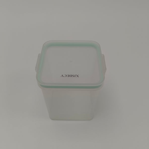 XJSBECV Containers for household use Plastic Food Container with Lid, Clear Kitchen Organizer for Snacks, Spices, Small Items