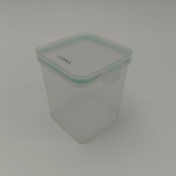 XJSBECV Containers for household use Plastic Food Container with Lid, Clear Kitchen Organizer for Snacks, Spices, Small Items
