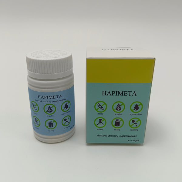 HAPIMETA Natural dietary supplements 30 Softgels, Non-GMO, Supports Overall Health