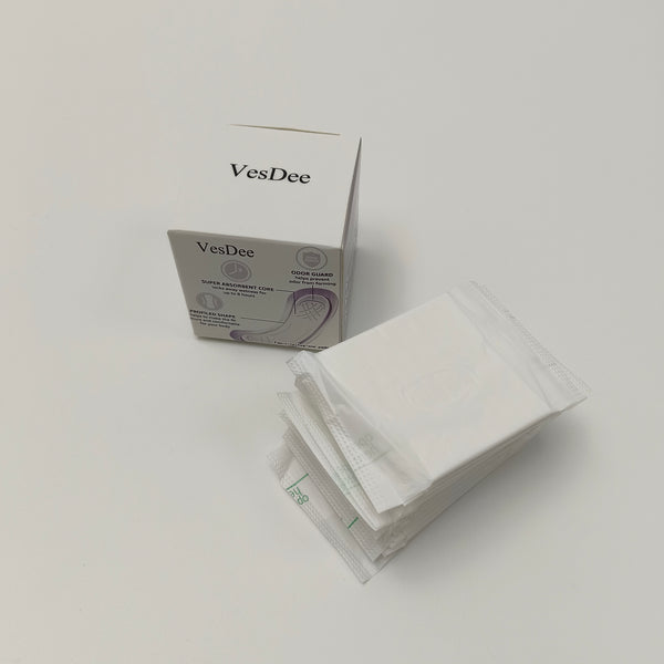 VesDee Feminine hygiene pads Super Absorbent & Odor-Control, All-Day Comfort & Leak Protection, Individually Wrapped