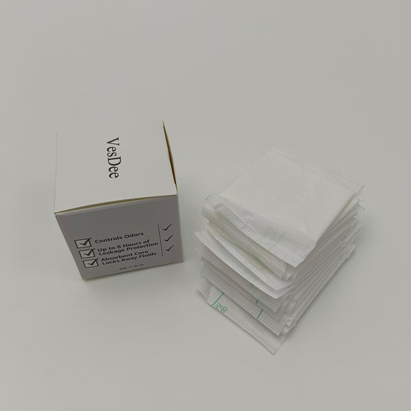 VesDee Feminine hygiene pads Super Absorbent & Odor-Control, All-Day Comfort & Leak Protection, Individually Wrapped