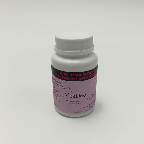 VesDee Feminine deodorant suppositories 30 Softgels, Pure Natural & Gluten - Free, Easy Absorption